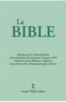 La bible (integrale verte) - crampon 1923  2023